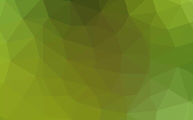 Fototapeta na wymiar Light Green, Yellow vector triangle mosaic template.