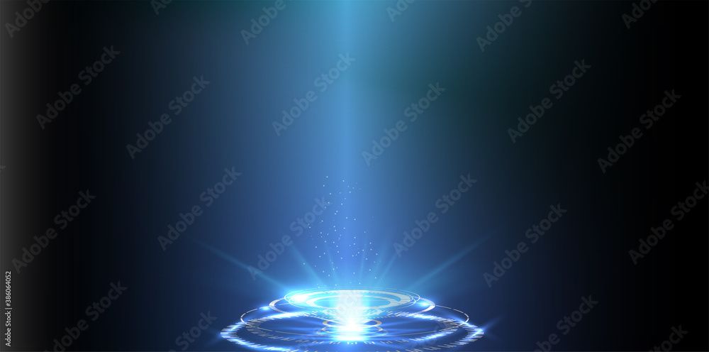 Poster hud futuristic element. set of circle abstract digital technology ui futuristic hud design. abstract