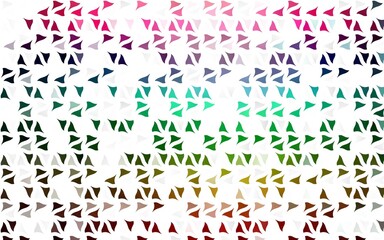 Light Multicolor, Rainbow vector texture in triangular style.