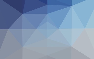 Light BLUE vector triangle mosaic texture.