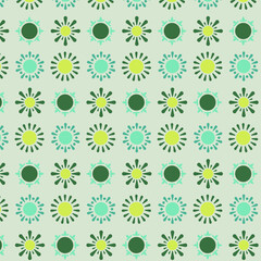 Sun seamless pattern background. Business flat vector illustration
