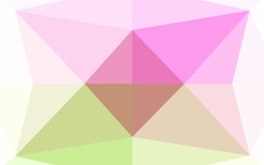 Light Pink, Green vector blurry hexagon texture.
