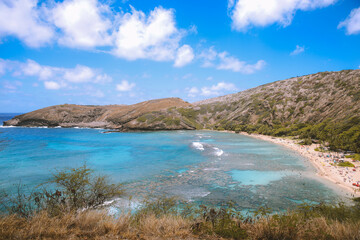Obraz premium Hanauma bay, East Oahu coast, Hawaii