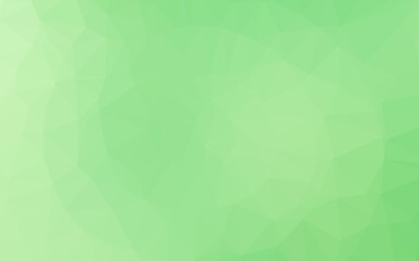 Light Green vector polygonal background.