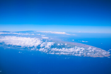 Aerial Hamakua Coast, Big island, Hawaii
