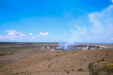 Kilauea  Crater, Big island, Hawaii Volcanoes National Park
