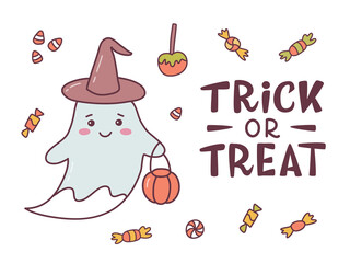 Ghost halloween card