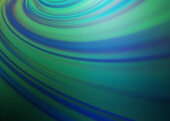 Dark Blue, Green vector blurred bright background.