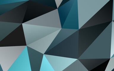 Light BLUE vector abstract mosaic pattern.