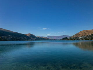 View from the Frankton Arm of the Kelvin Peninsula Trail, Queenstown, South Island, New Zealand