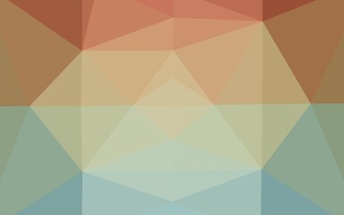 Light Green, Red vector abstract mosaic pattern.