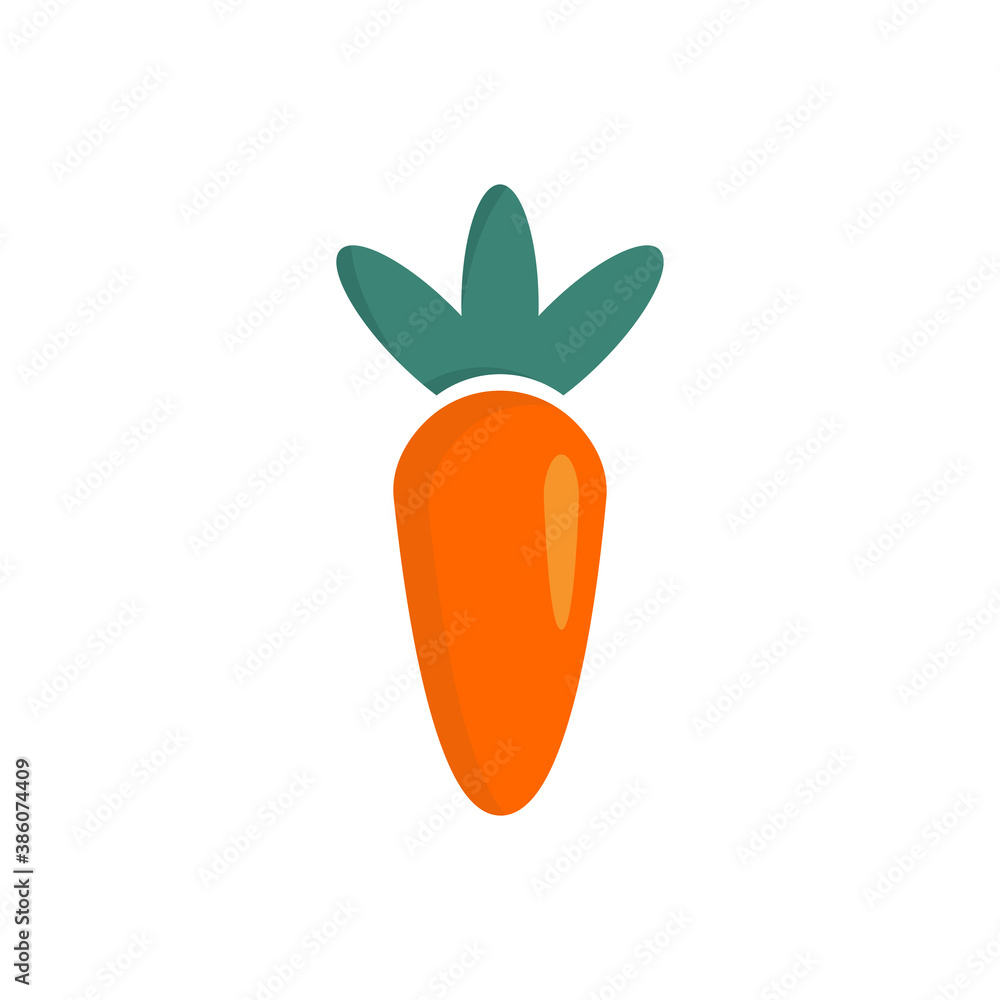 Canvas Prints Carrot vegetable logo design template