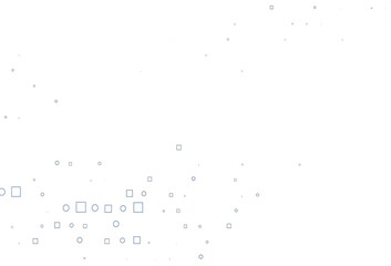 Light BLUE vector background with circles, rectangles.
