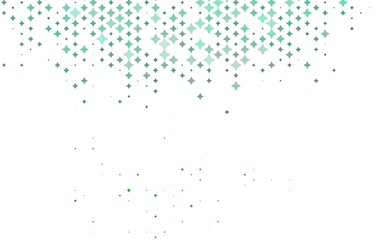 Light Green vector layout with bright stars.