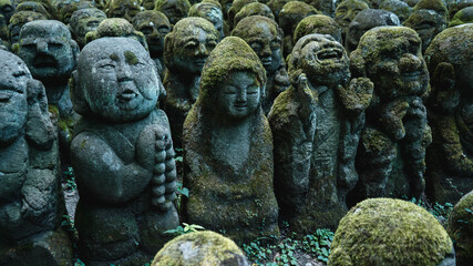 Fototapeta na wymiar Rakan Buddism statues