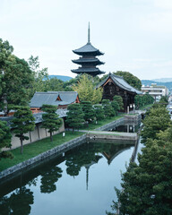 Japanese pagoda in the garden