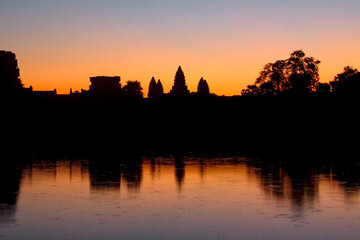 アンコールワットの朝焼け
