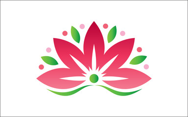 Illustration vector graphic of beautiful lotus flower-01