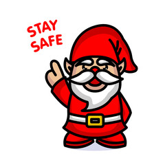 Cute gnome with Christmas costume