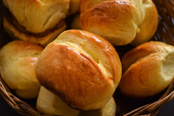 basket of fresh baked bread