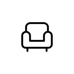 sofa icon vector flat style
