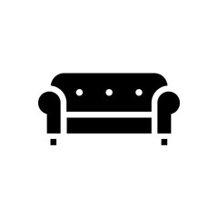 sofa icon vector flat style