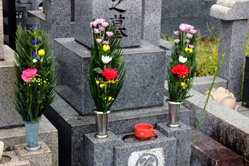 Time to visit the grave Higan Obon Japanese custom ancestor memorial service ohaka