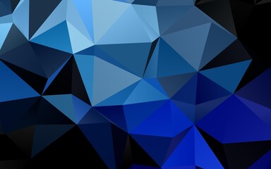 Obraz premium Light BLUE vector blurry triangle template.