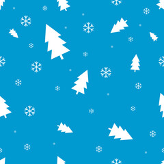 Christmas seamless pattern, Xmas poster design template, vector illustration 