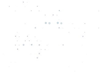 Light BLUE vector template with spots, rectangles.