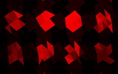Naklejka premium Light Red vector blurry triangle template.