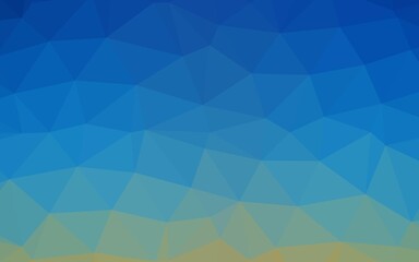 Light Blue, Green vector polygonal background.