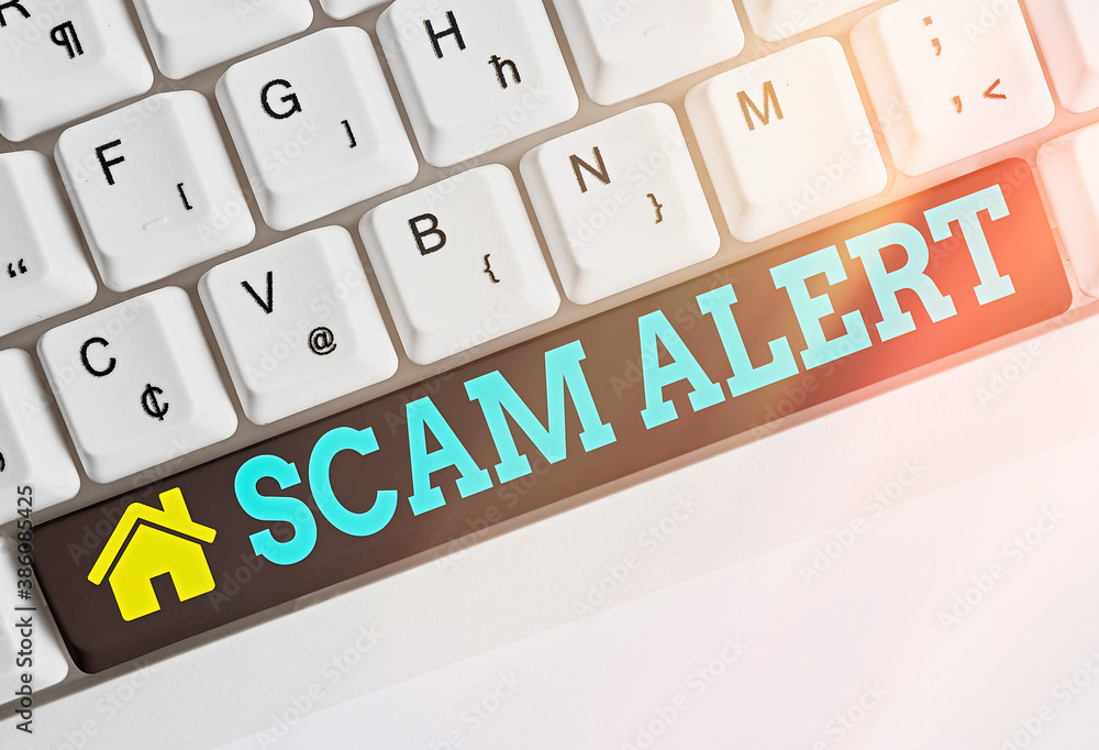 Poster text sign showing scam alert. business photo showcasing unsolicited email that claims the prospect o