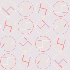 Seamless pattern in soft pink color