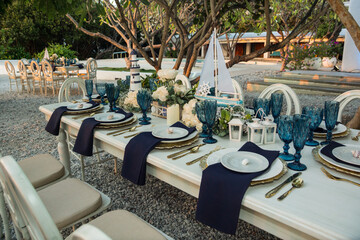 restaurant on the beach of Santa Marta Colombia
