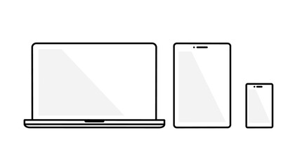Laptop, tablet and mobile phone © studio marble