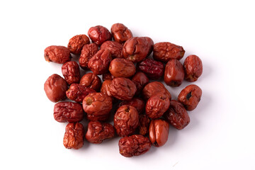 dried jujube on a white background