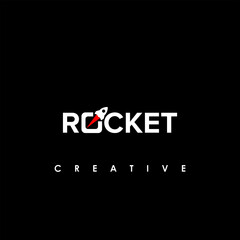 Rocket logo design vector template