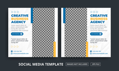 Flyer or Social Media Post template themed Creative Business Agency