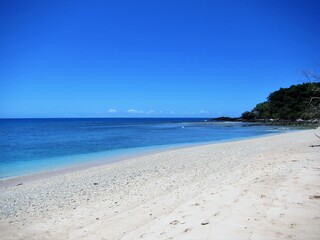 Fototapeta na wymiar beautiful calm sandy tropical beach on Frankland Island Great Barrier Reef Queensland Australia
