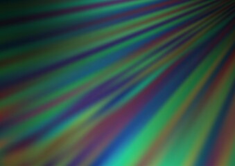 Dark Blue, Green vector backdrop with long lines.