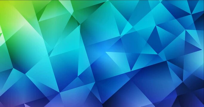 4K looping light multicolor polygonal video sample. Holographic abstract video with gradient. Clip for mobile apps. 4096 x 2160, 30 fps. Codec Photo JPEG.