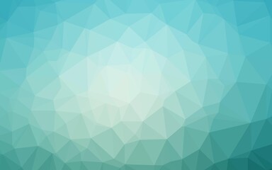 Fototapeta premium Light BLUE vector polygonal background.