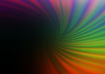 Dark Multicolor, Rainbow vector modern elegant background.