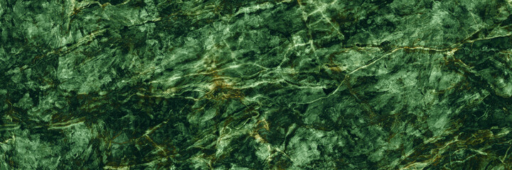 Closeup surface abstract marble pattern at the green stone floor texture background, luxurious wallpaper with copy space, Emperador breccia natural pattern of marbel, polished quartz slice mineral.