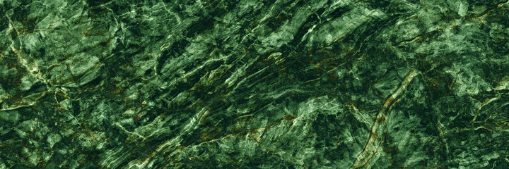 Closeup surface abstract marble pattern at the green stone floor texture background, luxurious wallpaper with copy space, Emperador breccia natural pattern of marbel, polished quartz slice mineral.