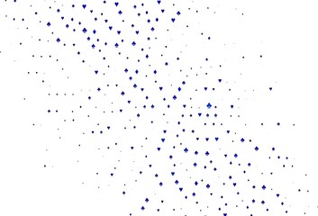 Light BLUE vector template with poker symbols.