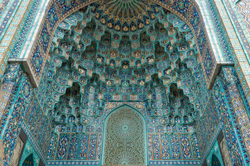 The facade of the mosque. The Great Mosque of St. Petersburg