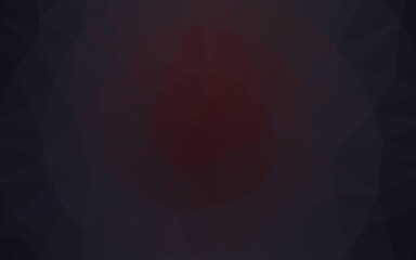 Dark Black vector polygon abstract layout.