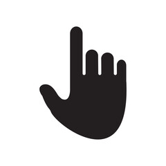 Fototapeta premium finger touch icon vector symbol template